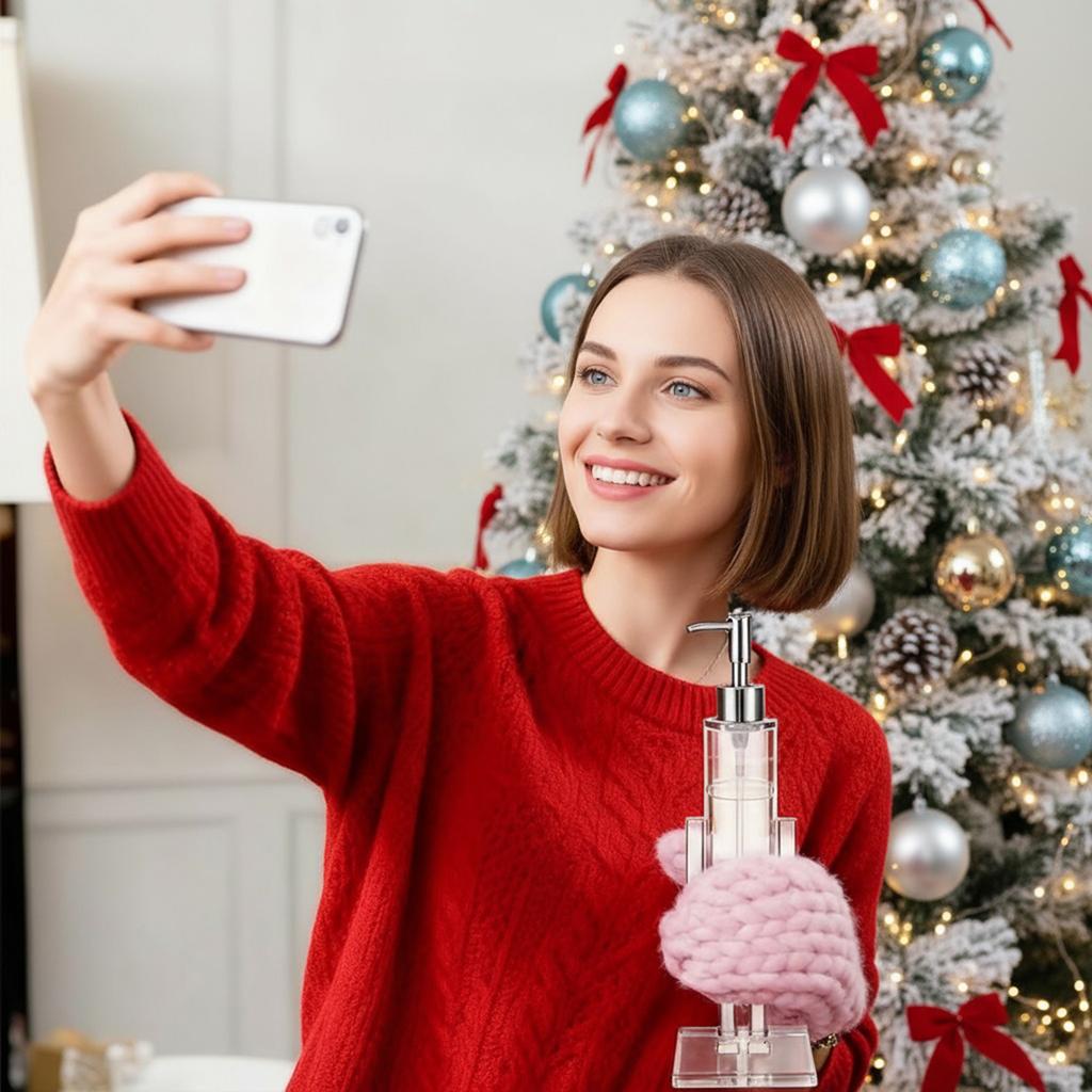 Nutcracker Soap Pump Dispenser Refillable Gel Liquid Container Transparent Lotion Bottle For Kitchen Hotel Home Countertop