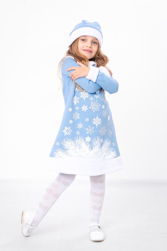 Festliches Kleid-Set für Mädchen – Warmer Baumwollstoff mit Glitzerakzenten & Kunstfellbesatz, Winter, 1402-1 HC