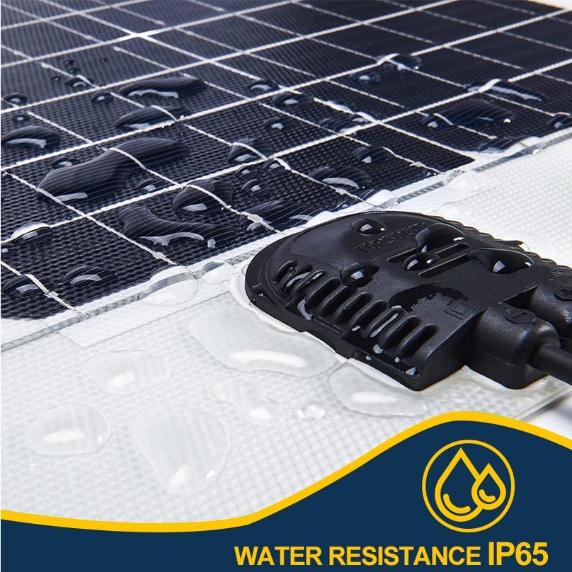 EXCELLWAY 18V 400W Flexibles Solarmodul Biegsam Wasserdicht Monokristallin Bestes Solarmodul für Wohnmobil Boot Powerbank