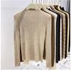 Autumn Winter New Semi-turtleneck Knitted Women Sweater Female Slim Fashion Elegant Pullover Thin Inner Bottoming Shirt Solid Loose Casual Simple Tops
