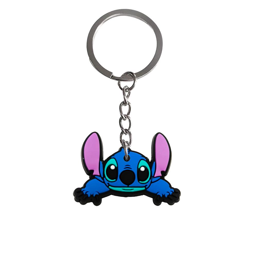 20pcs Stitch Keychain Set: Cute PVC Backpack Pendants & Soft Rubber Accessories