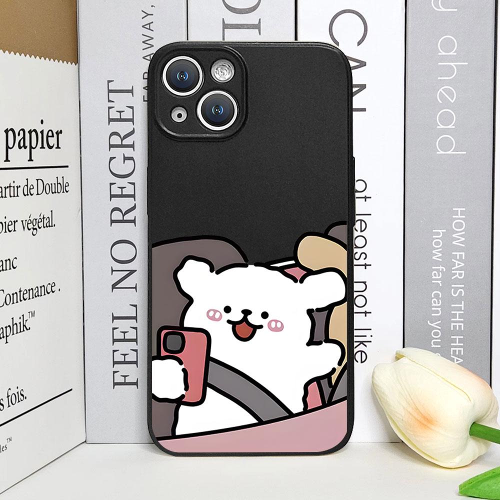 Funny Animal Dog Couple Phone Case for IPhone 11 12 13 14 15 16 Pro Max 7 8Plus X XS MAX SE2 Shockproof Soft Cover Paired Fundas