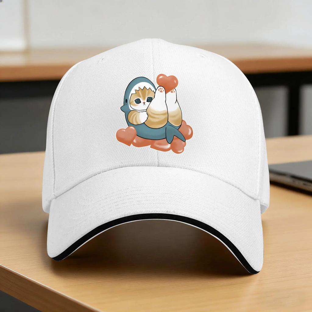 Summer Casual Baseball Cap Sharks And Kittens Hunting Camping Hip Hop Hats For UnisexTeens Adjustable Yk Retro Baseball Caps