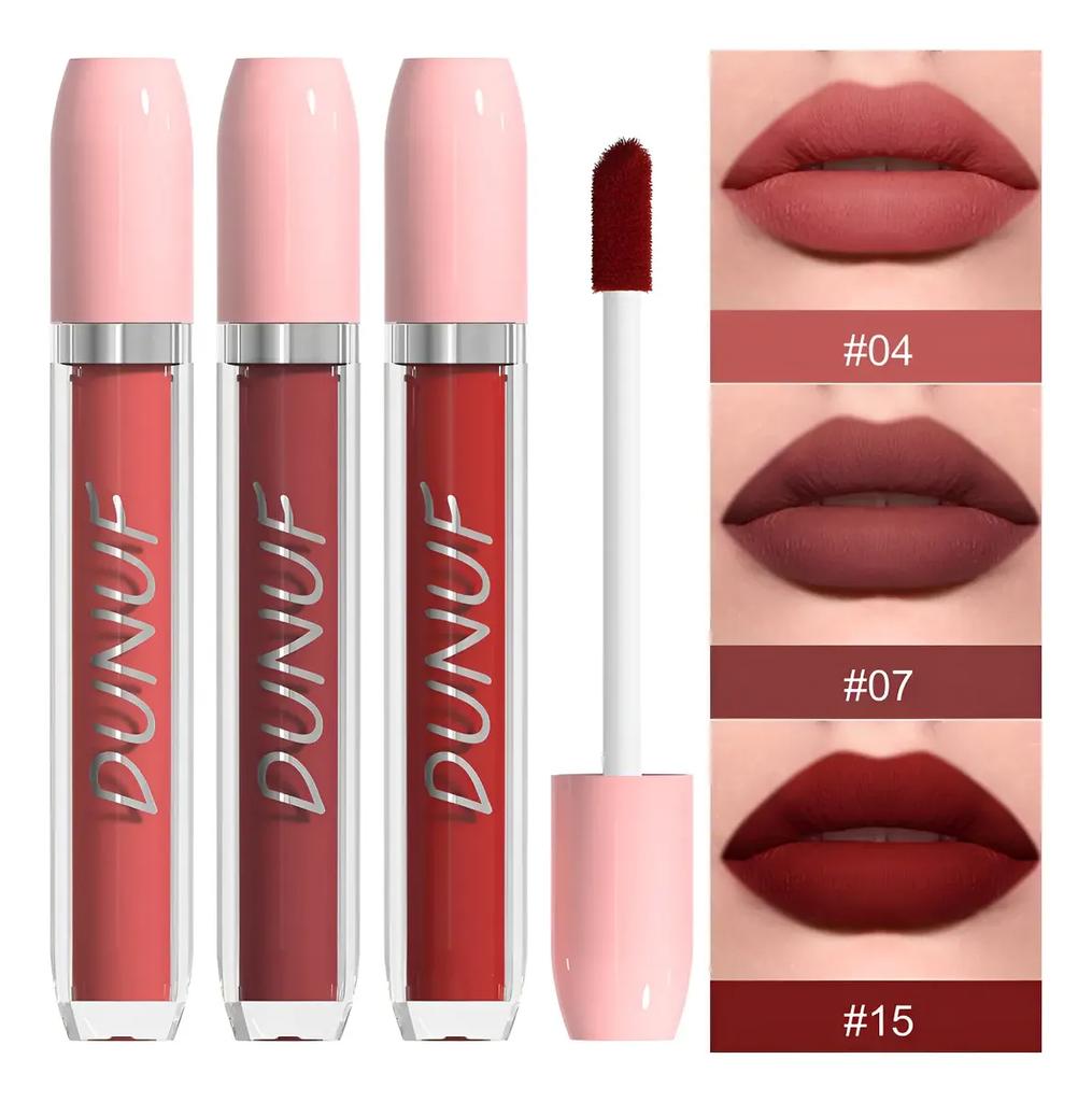 Dunuf 3 Supports a Long-Lasting Matte Lip Gloss.