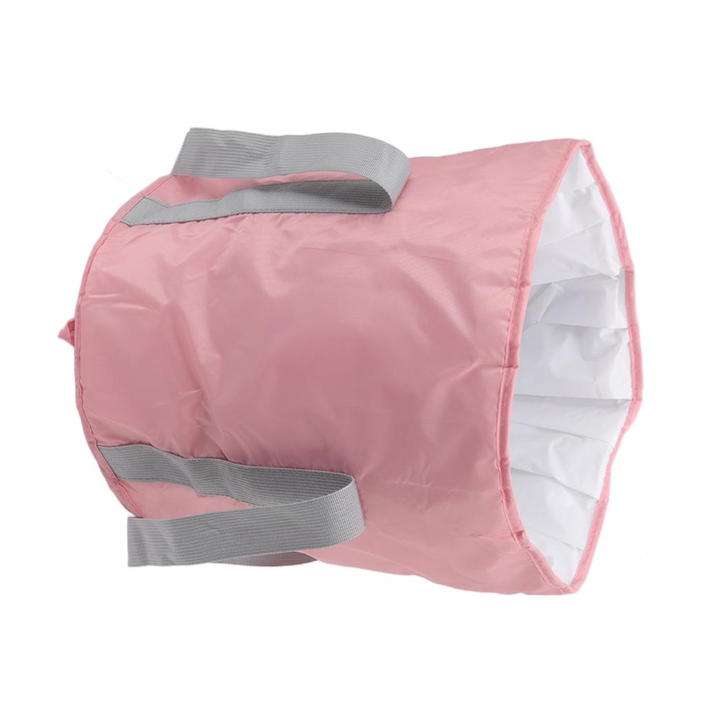 Foldable Foot Tub Polyester Double Layer Collapsible Camping Bucket with Storage Bag for Outdoor