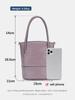 Zency Bolsa de Ombro Feminina de Verão Couro Macio Grande Capacidade Simples Pequena Bolsa Para Telefone