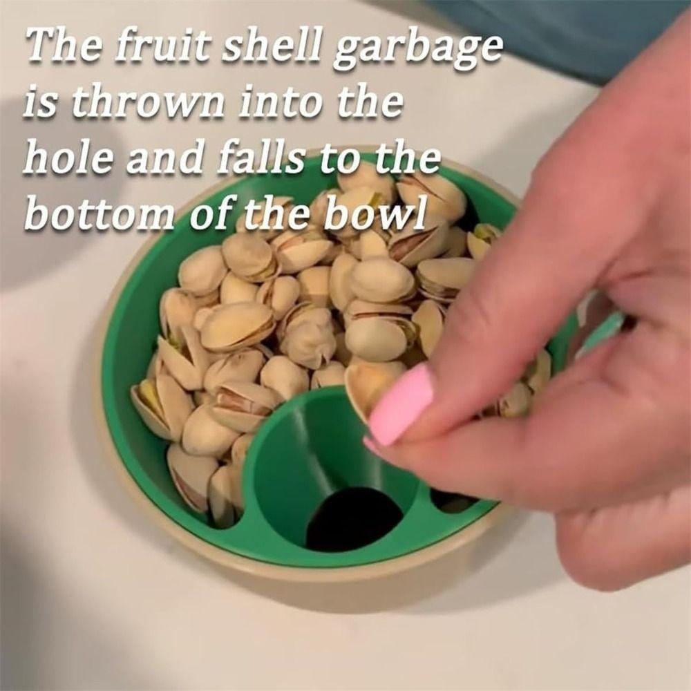 Easy To Clean 3D Printed Nut Seed Bowl Reused 2-in-1 Snack Organizer Kitchen Tool