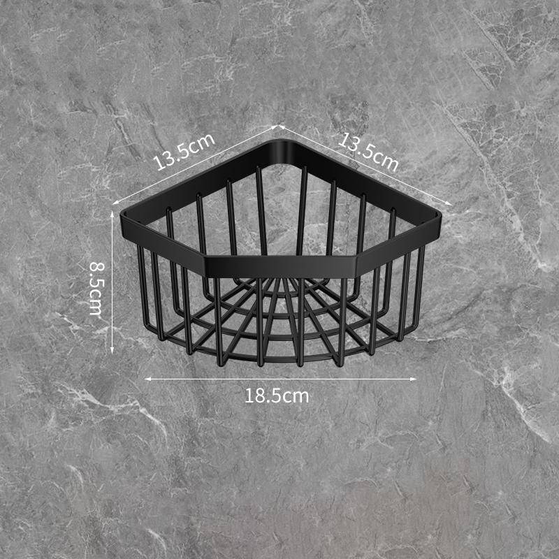 Kökstriangelformad avloppskorg Multifunktionell diskbänksförvaringsställ Väggmonterad avloppsställ Förvaringsställ för svamp och stålull