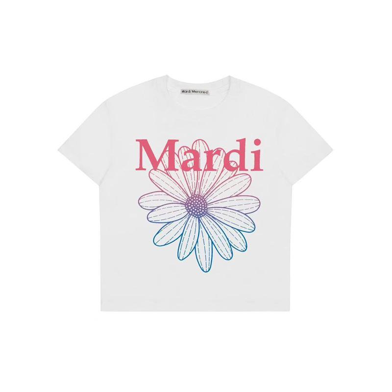 

Топ-кроп с коротким рукавом и принтом маргариток Mardi - Футболка облегающего кроя в стиле Y2K Medium