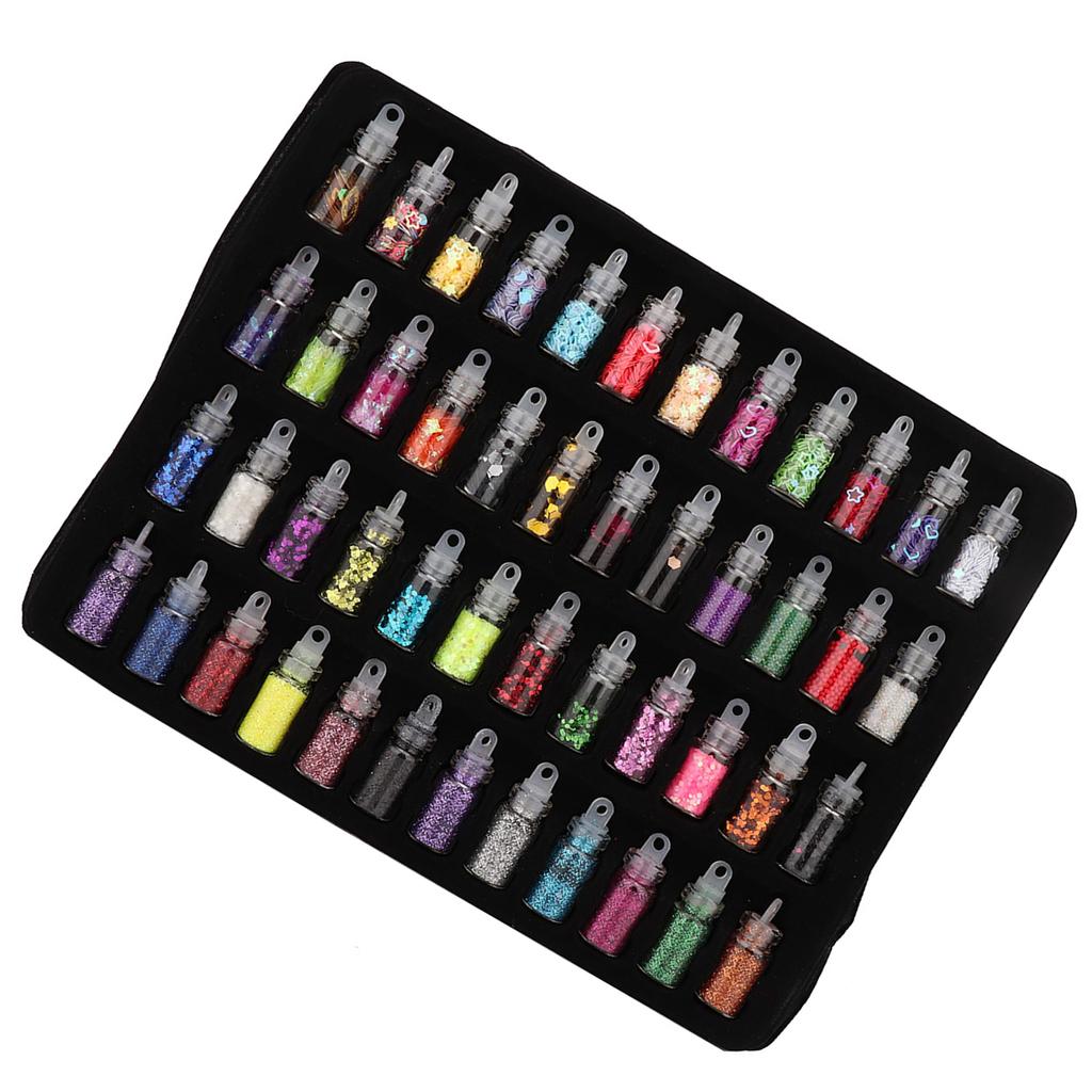 48 bouteilles de poudre de paillettes Flash, outil de fabrication de moules époxy pour décoration de bijoux à faire soi-même