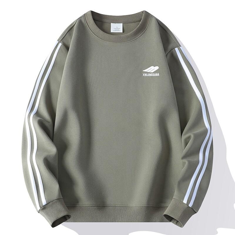 

Men s Loose Crew Neck Pullover Bottom Shirt Teen New Fashion Casual Top M