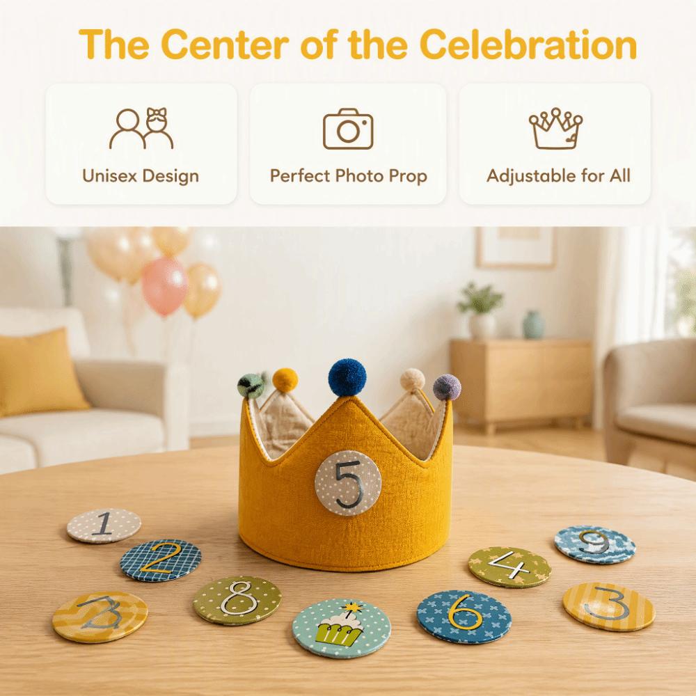 Replacement Number Birthday Party Crown Multicolor Birthday Celebration Hat  Birthday Party