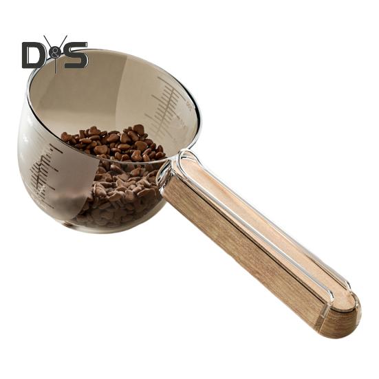 

Совок для вимірювання корму для домашніх тварин, совок для корму для собак і котів для вологого корму Точне вимірювання Інструмент для контролю порцій корму для домашніх тварин для рисового борошна Соєві боби чорний