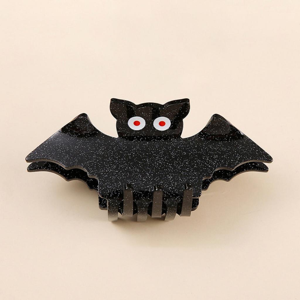 Halloween Bat Grab Clip Funny Hairpin Female Head Plate Hairpin Party Decoration Ponytail Clip Hair Accessories
