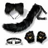 New Halloween-style fox mask for masquerade balls, featuring a half-face fox demon cat mask and a fox tail accessory
