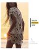 One-Sleeve Crochet Lace Beach Cover-Up for Women