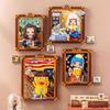 World Famous Painting Building Blocks Diy 3D Model Mona  Girl Wearing Pearl Earrings Model Assembled Toy Gift Home Decor