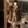 Retro and Fur Integrated Sheep Cake and Woolen Jacket for Women's Winter Design with A Sense of Niche and Loose Fitting
