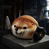 Novelty Home Decor 35/45CM What The Dog Doing Plush Toy, Funny Shiba Plushie, Detachable Comfortable Stuffed Doll Knife Shield Doll, Soft Pillow,