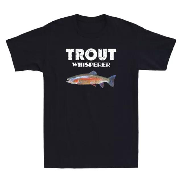 Trout Fishing Shirt Steelhead Rainbow Trout Whisperer Gift Vintage Men#039;s TShirt Unisex T-Shirt XL