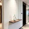 Sculptură Abstractă Artă Imprimată de Lux Ușor, Fabricată Din Plastic în Alb și Negru, Este Obiectul Decorativ Perfect Pentru Dormitoare