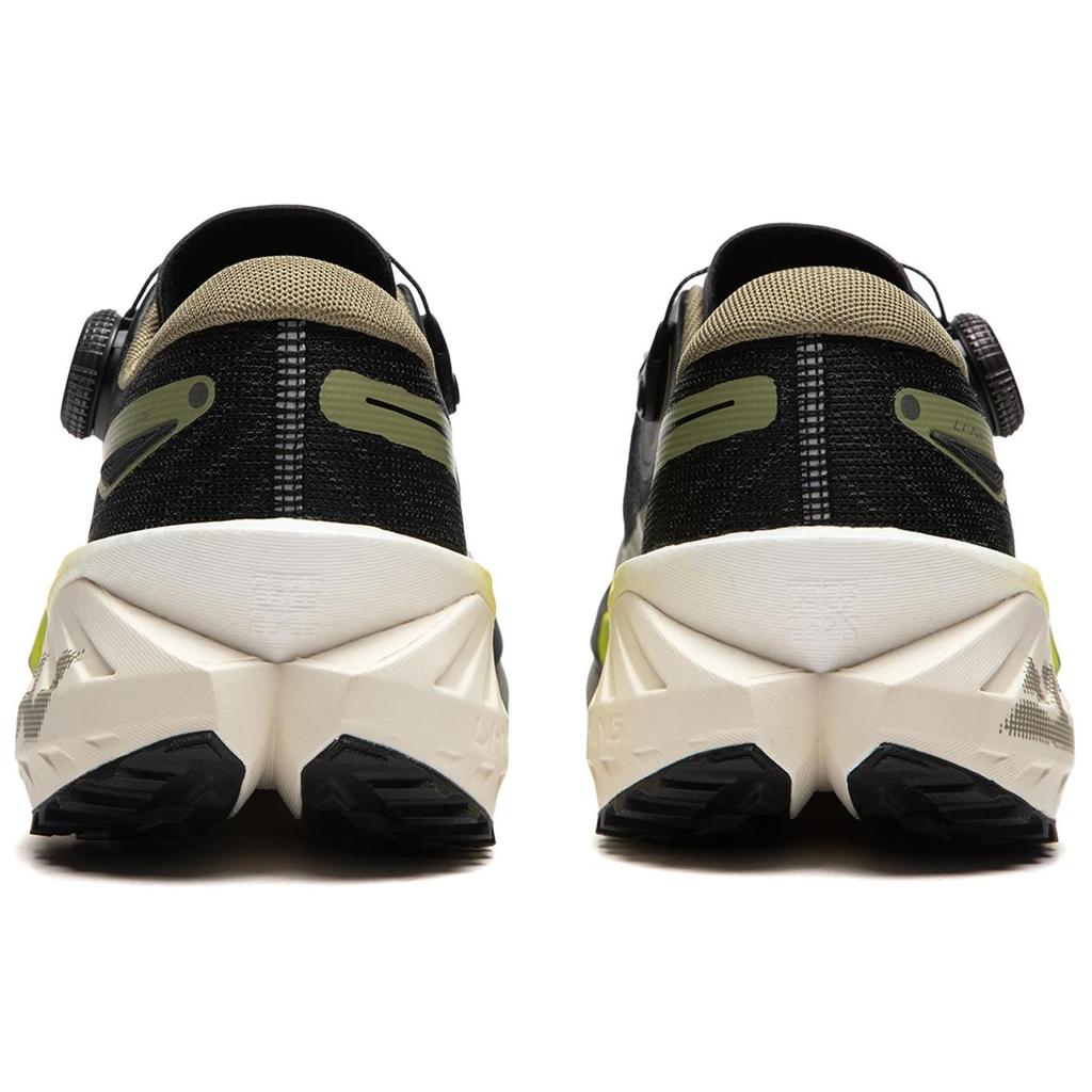 Li Ning Dilu Slip Resistant Abrasion Resistant Low top Casual Running Shoes Men's Black Green ARNU001-7