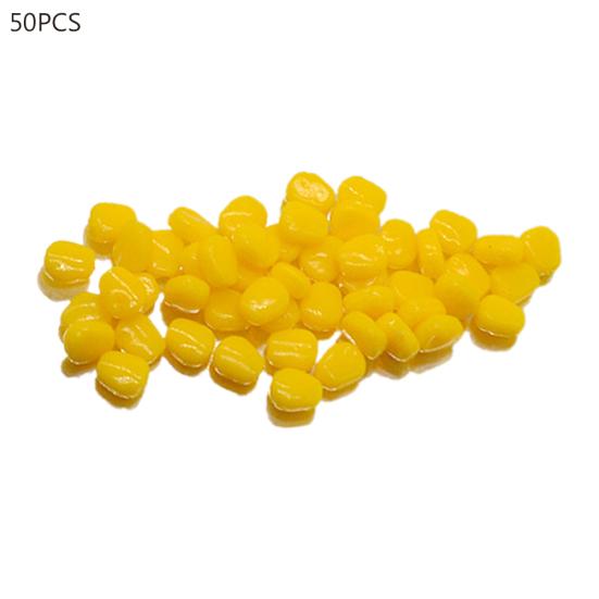 

Спортивные аксессуары MUQZI, 50 шт., рыболовные снасти для пруда, реки и океана, искусственные приманки в форме кукурузы, рыбные приманки жёлтый