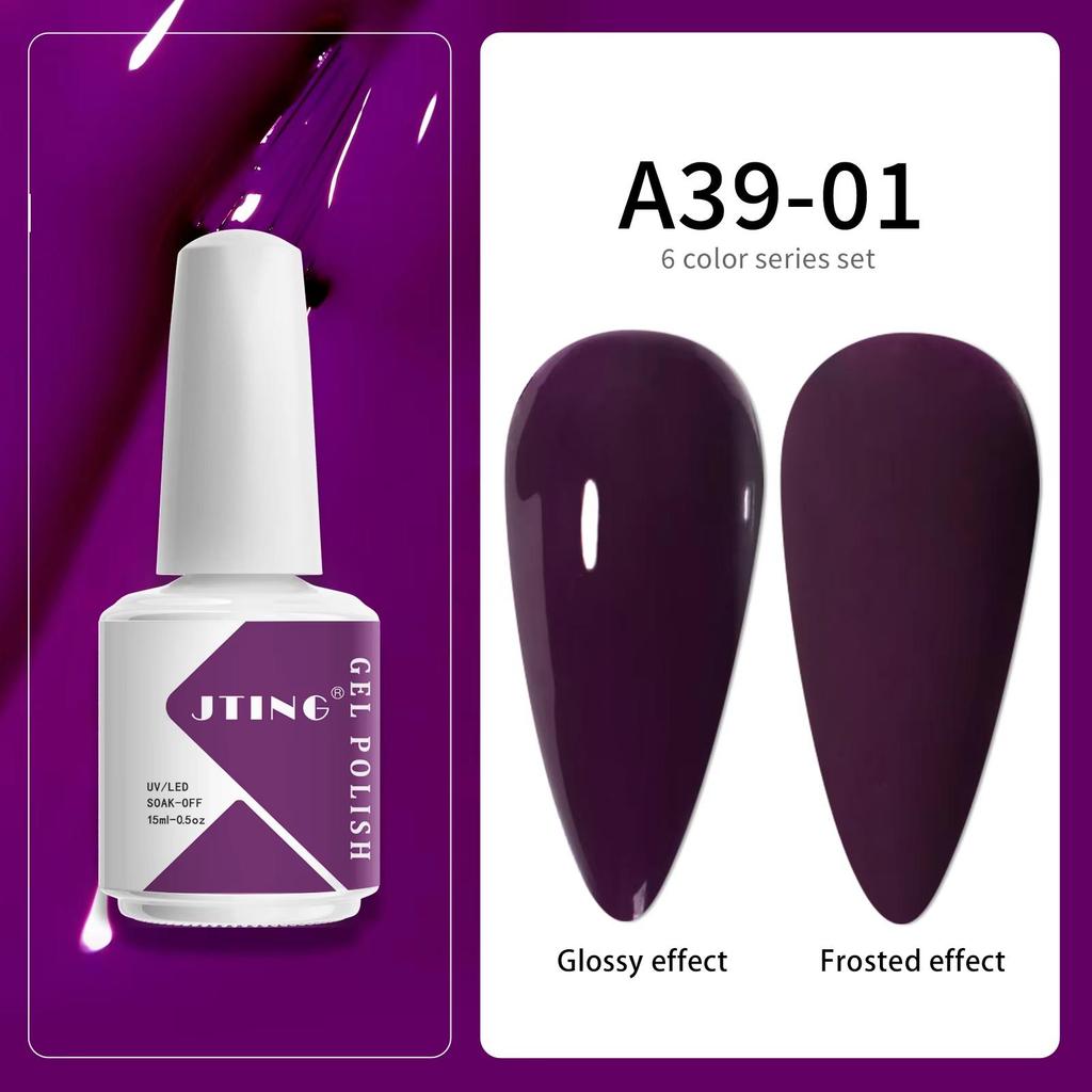 JTING OEM Color Nail Gel Supplier Wholesale Private Label Soak Off Nails Gel Polish Semi Cured Led UV Gel Nail Polish
