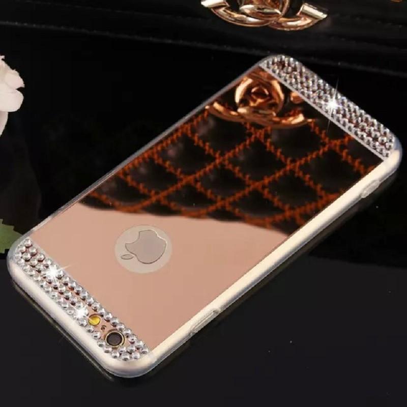 Drill Color Luxury Electroplated Mirror Mobile Phone Case For Iphone Cases