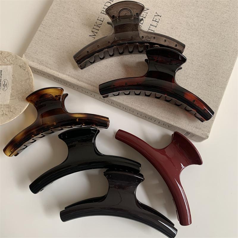 Extra Große Elegante Haarspange Bogen Geometrische Haarklammer Haarklammern Greif Einfach Vintage Damen Haaraccessoires