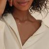 Gold Initial Necklace for Women Tiny Sideways Letter Pendant Chain Necklace Gold Plated Jewelry