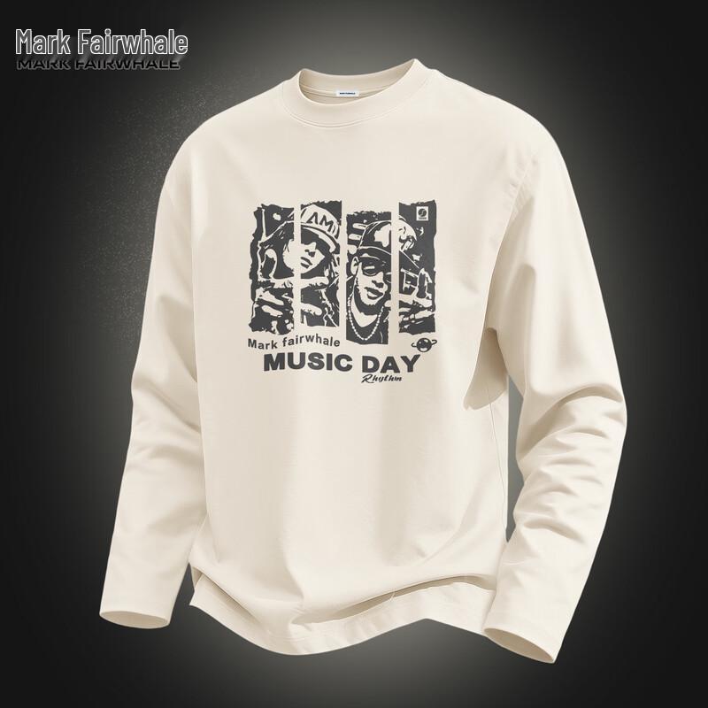 Mark Fairwhale Men's Cotton Long-Sleeve Casual T-Shirt