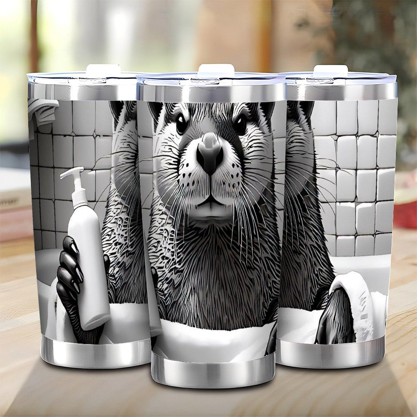 Stylish Line Series 20oz Double Silver Side Stainless Steel Drinkware 20oz(566.99g)