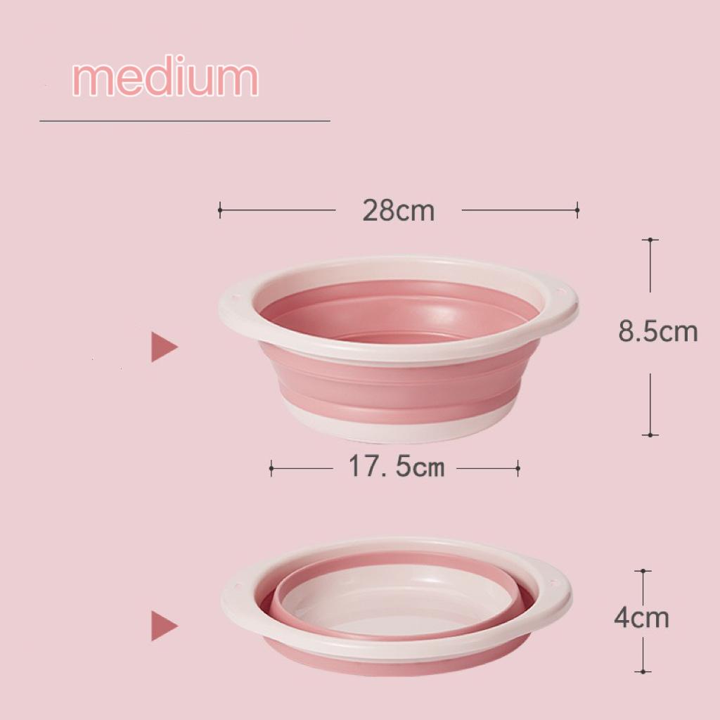 Bassins pliants en plastique Bassins à laver faciles à tenir Bacs à linge pliants Bassin de bain pour adulte et bébé Accessoires de salle de bain et de cuisine Bassin à laver
