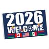 2026 Worlds Cup Flag Banners North America Soccer Flag America Canada Mexico Joint Hosting Country Flag Outdoor Decors B03E