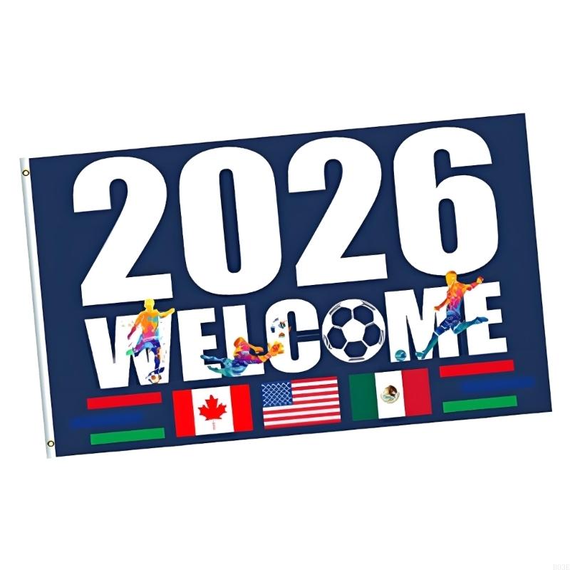 2026 Worlds Cup Flag Banners North America Soccer Flag America Canada Mexico Joint Hosting Country Flag Outdoor Decors B03E