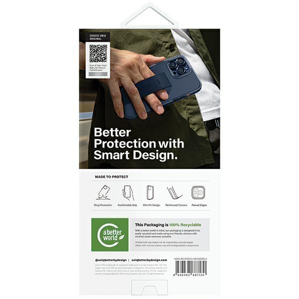 UNIQ Heldro Mag iPhone 15 Pro 6.1"Magclick Charging Case Blue/Ultramarine Deep Blue