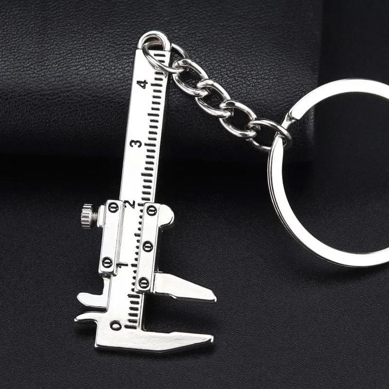 Trendy and Personalized Simulation Tool Keychain Metal Wrench Hammer Screwdriver Outdoor Multifunctional Mini Keychain Pendant