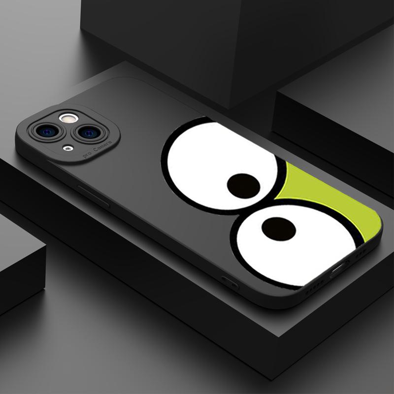 

Мультяшный чехол для выражения больших глаз для Iphone 11 12 13 14 Pro Max Xr Xs X 7 8 14 Plus Se2020 Мини-ударопрочный мягкий силиконовый чехол