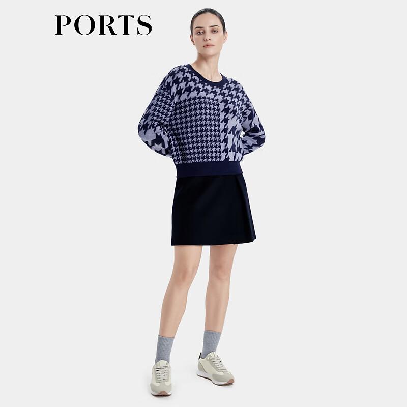 PORTS Women s Autumn/Winter Knitted Round-Neck Pullover S