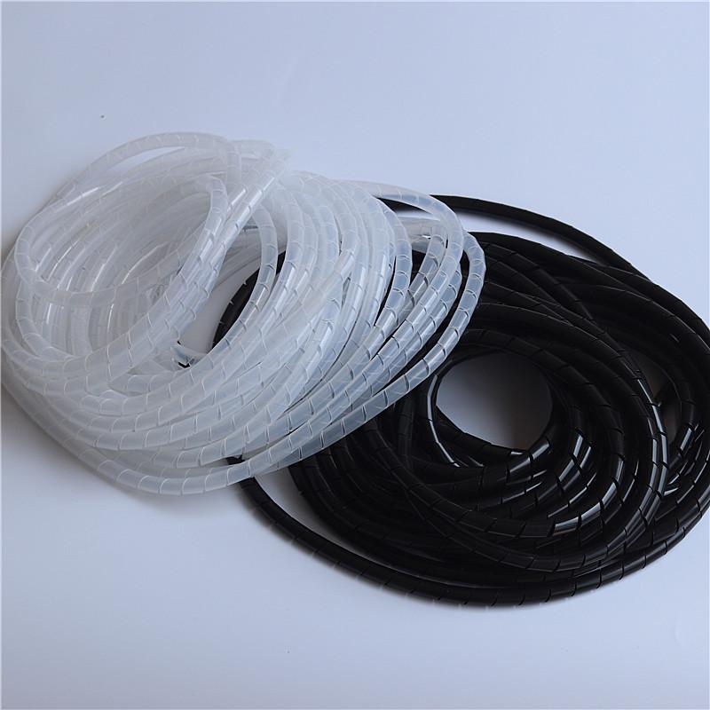 Flame Retardant Spiral Cable Wrap: PE Plastic Protective Tube, 6/8/10mm.