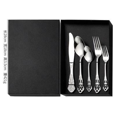 ZISIZ Stainless Steel Silver Cutlery Set