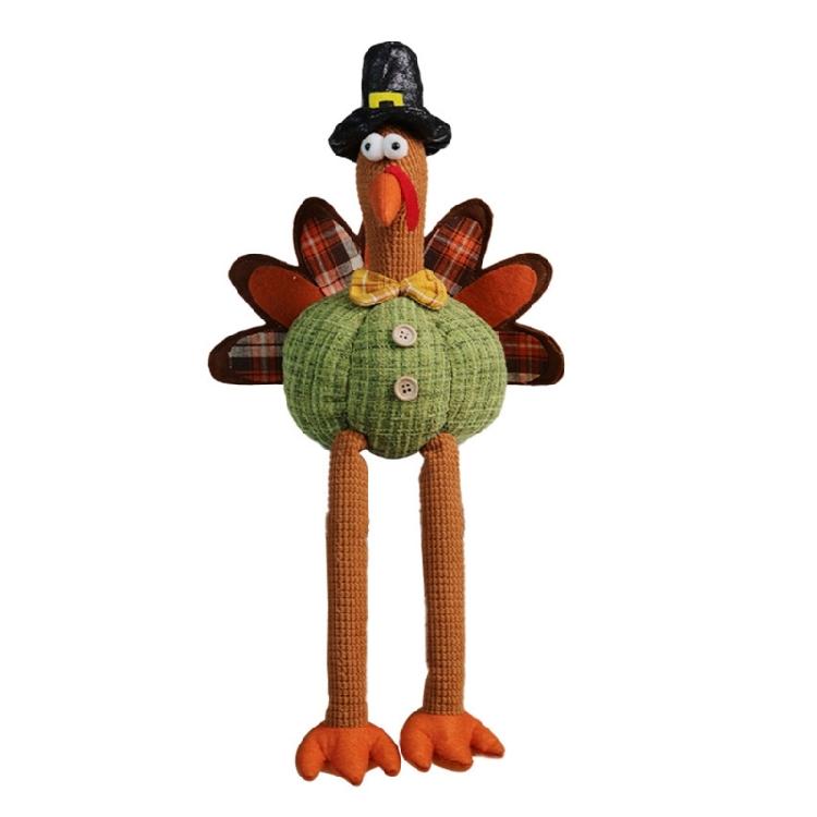 Seasonal Ornament Turkey Decorative Figurine Thanksgiving Holiday Decors Party Supply Harvest Festival Kitchen Layouts