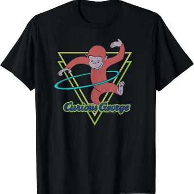 Curious George Geometric Retro T-Shirt