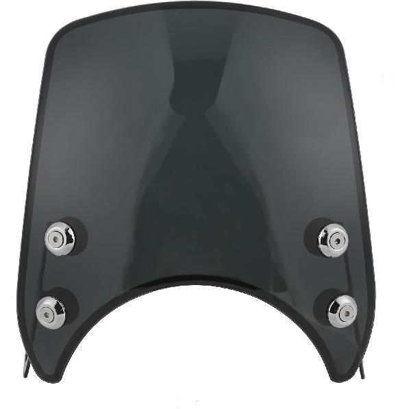Motorbike Wind Deflector,Retro Motorcycle Windshield PC Wind Deflector Universal for 5-7in Headlight Motorbike Part