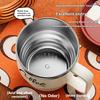 400ML Milk Coffee Mug Stainless Steel Coffee Mug With Handle Portable Double Layer Sealed Leak-proof Drinking Thermal Water Cup