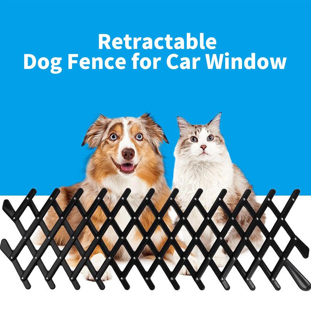 Einziehbare Hundeschutzgitter für Autofenster, Fensterschutz für Hunde, Verhindert das Herausspringen von Haustieren, Sicherheitsschutz
