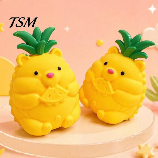 Giant Fruit Sensory Toy Large Pineapple Stress Ball, Slow Rising Squeeze for Anxiety Relief, Strawberry Malleable Ball Banana Grape Corn Carrot