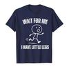 Wait for Me My Legs Are Short Funny Running Emoji Print Tshirt Unisex Cotton Shortsleeve Tshirt Top Comfortable Soft Cotton