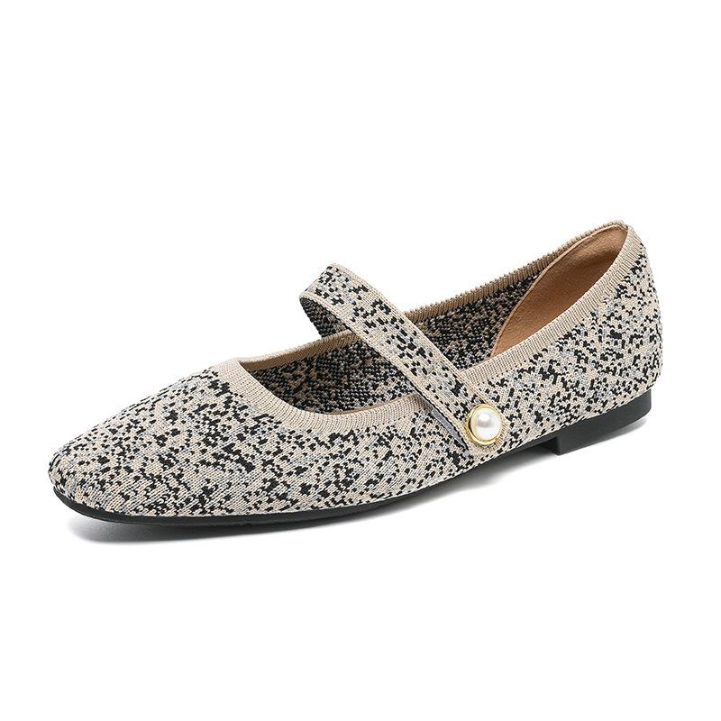 

Новые однословные смешанные ремешки тканые туфли Мэри Джейн тканые туфли на плоской подошве одинарные туфли женские 43